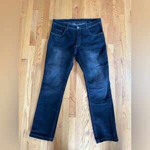 Street and Steel Size 34 Motorcycle Riding Jeans Black with Armor